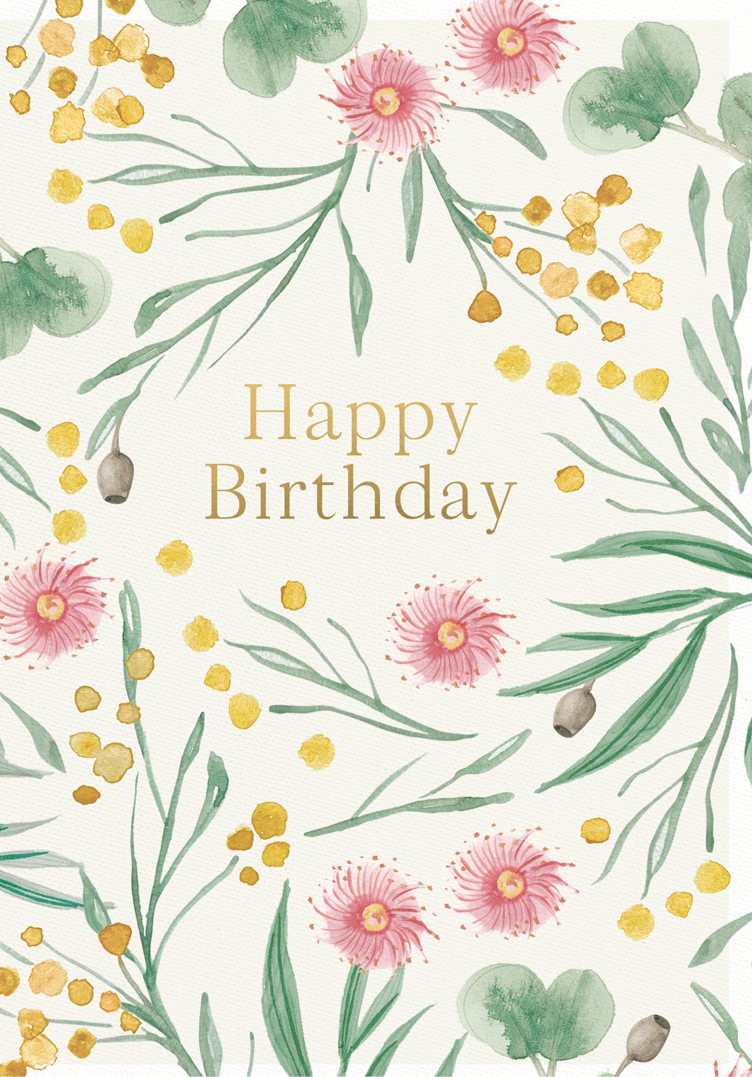 Greeting Card Botanical Blooms - BIRTHDAY FLORA